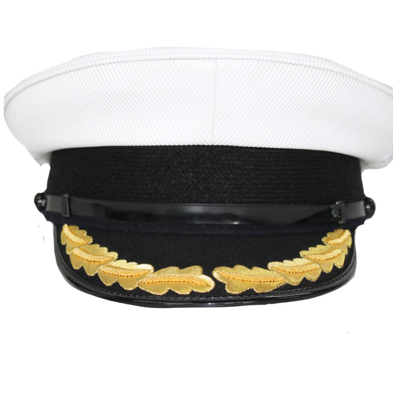 Master White Plastic Top Cap, Laurel Leaf Peak